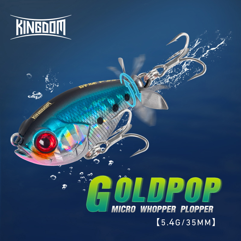 Fishing Lure Spinnerbait - Kingdom Propeller Topwater Popper Fishing Lure