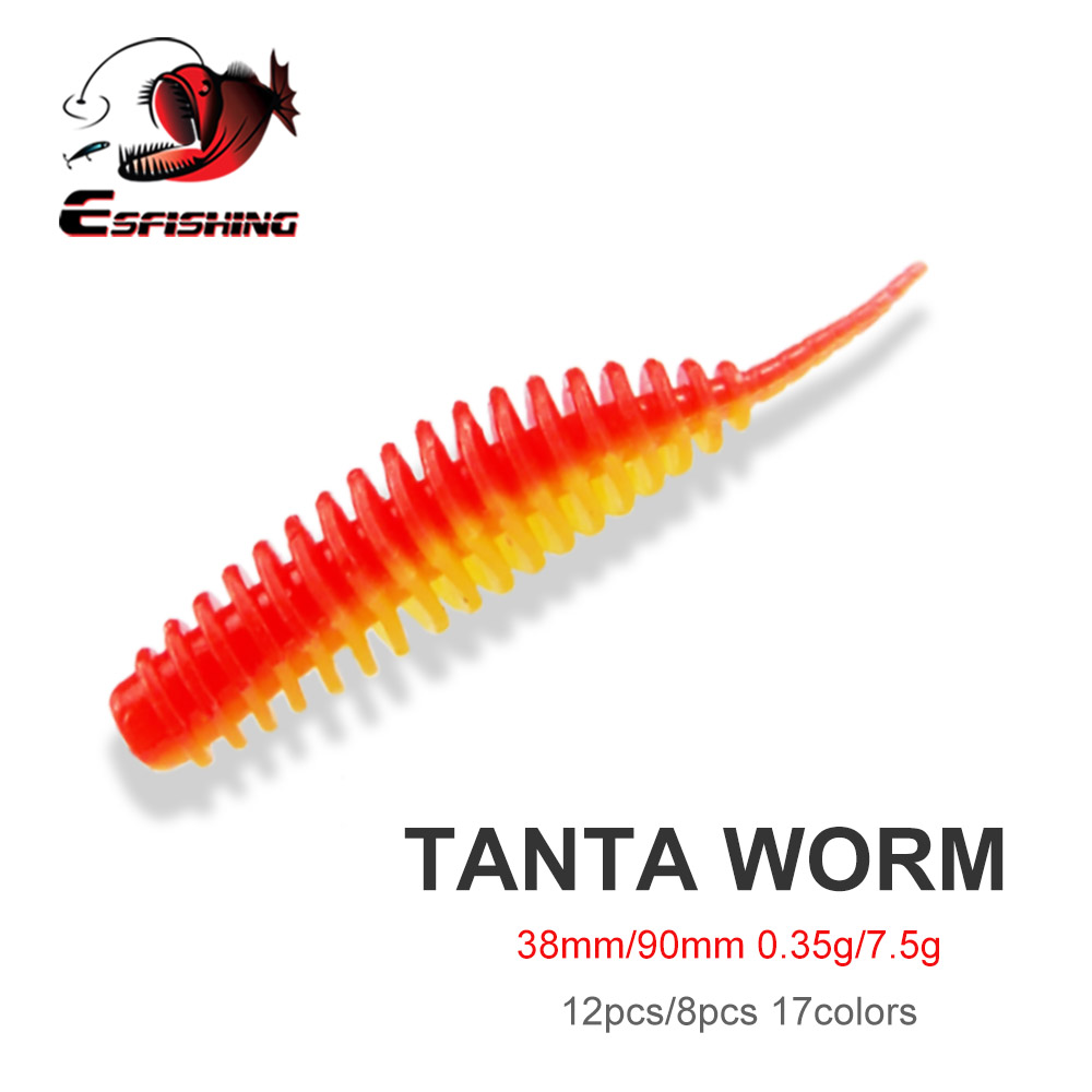 Fishing Lure Spinnerbait - ESFISHING Fishing Worm Bait Lure Tanta