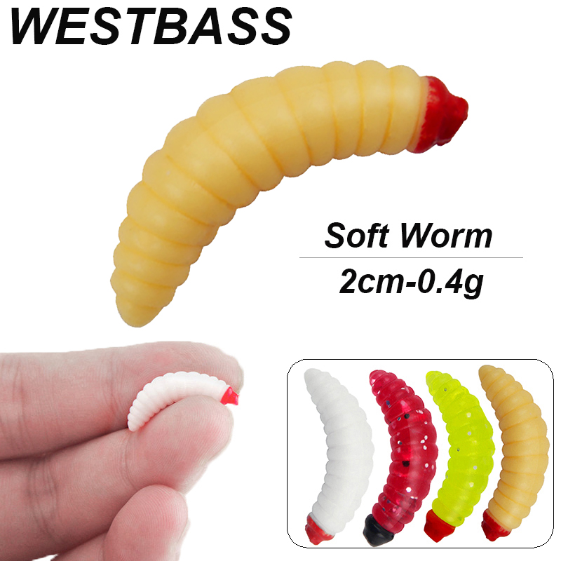 WESTBASS 20/50PCS Soft Larva S - Fishing Lure Swimbait review and price