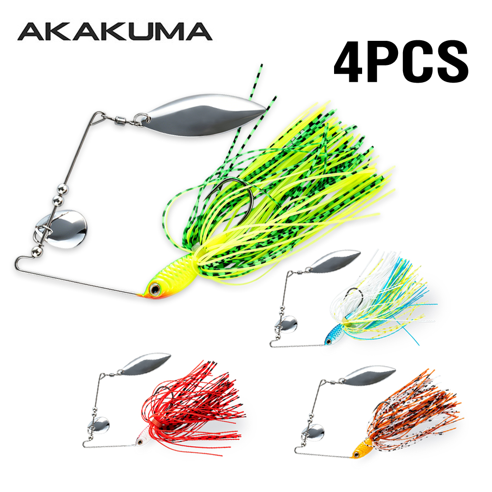 4pcs 18g Spinnerbait Fishing L - Fishing Lure Spinnerbait review and price