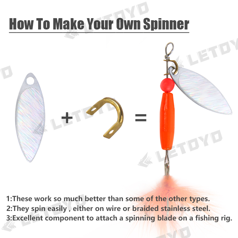LETOYO 100pcs Folded Clevises  - Fishing Lure Spinnerbait review and price