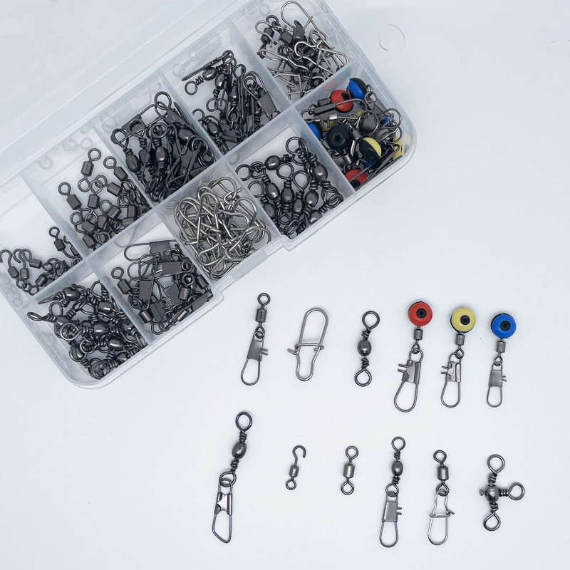 115pcs Fishing Swivel Connecto - Fishing Lure Box review and price