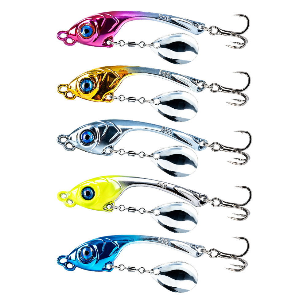 10 Pcs/Box Double Hole Metal V - Fishing Lure Spinnerbait review and price