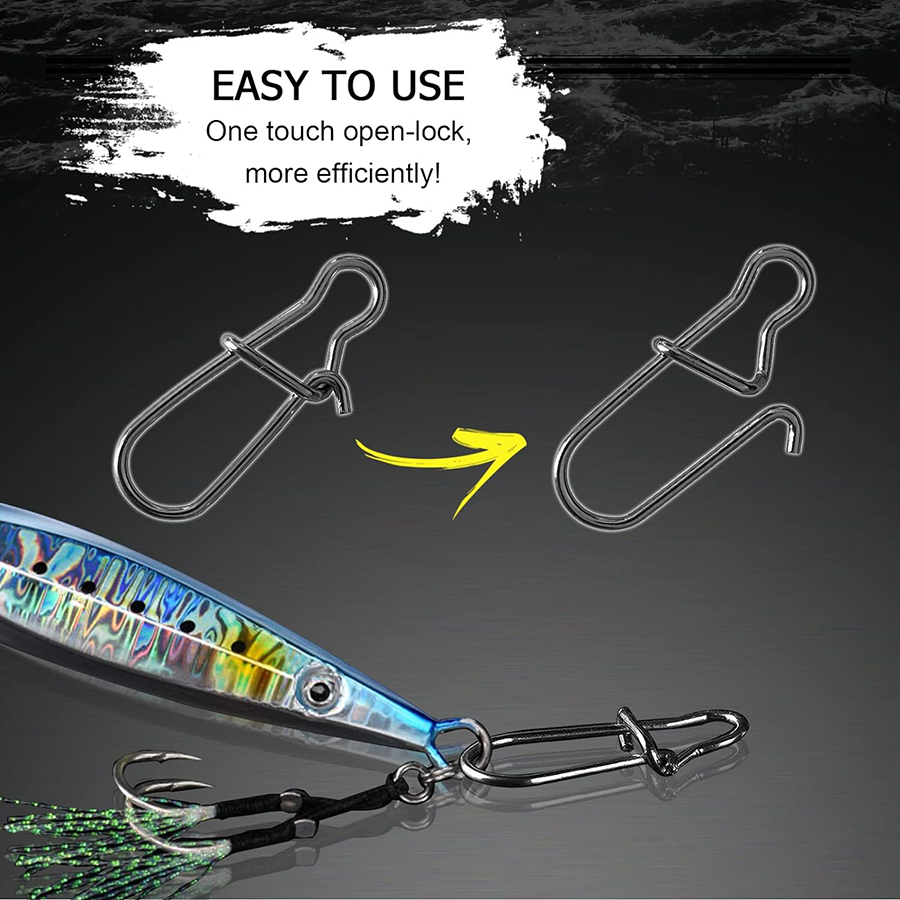 50Pcs Crankbait Snaps Stainles - Fishing Lure Crankbait review and price