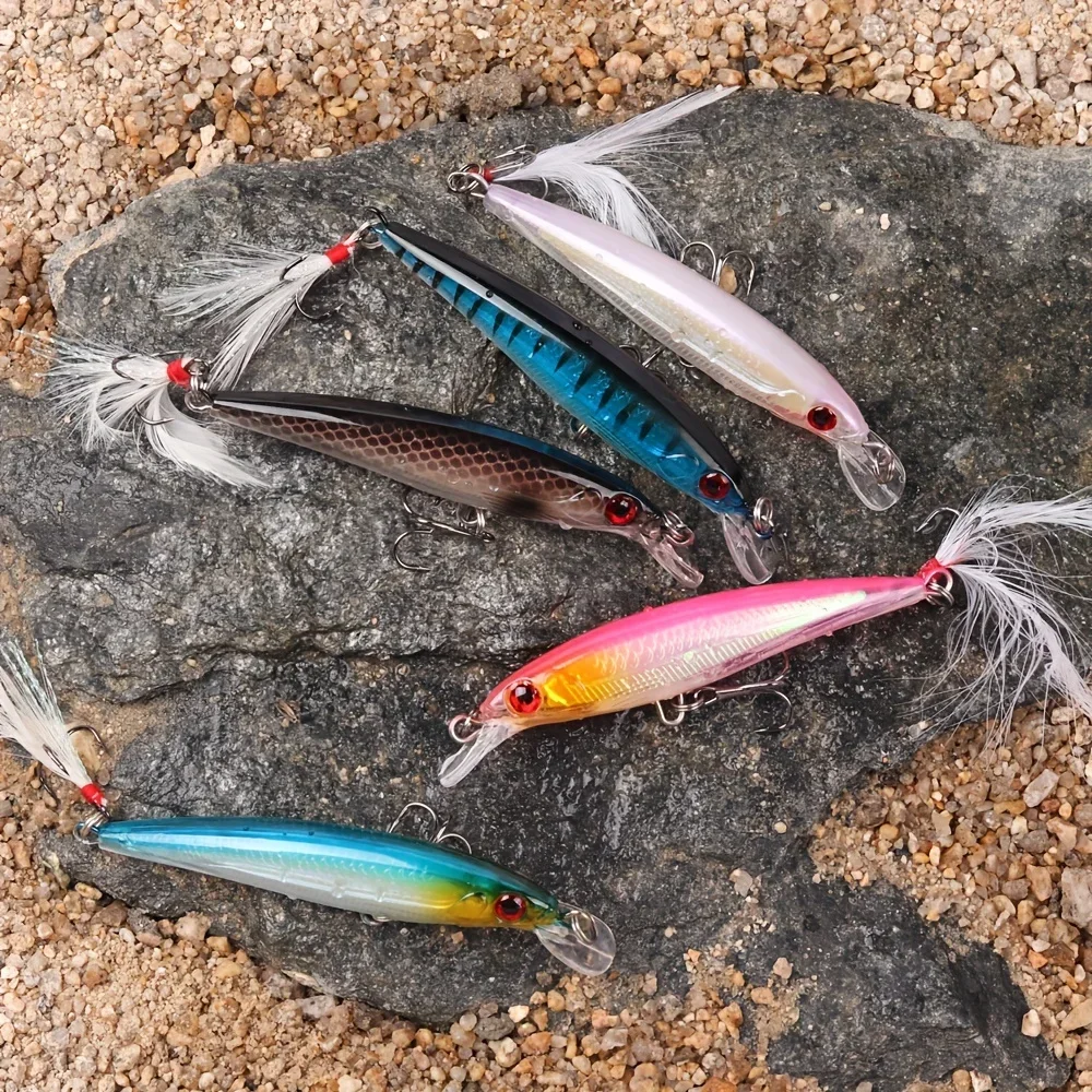 5pcs/box Laser 3D Eyes Bionic  - Fishing Lure Box review and price