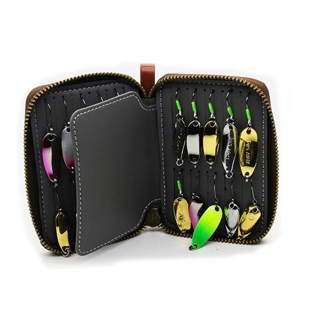 PU Leather Lure Wallet Bag Car - Fishing Lure Spinnerbait review and price