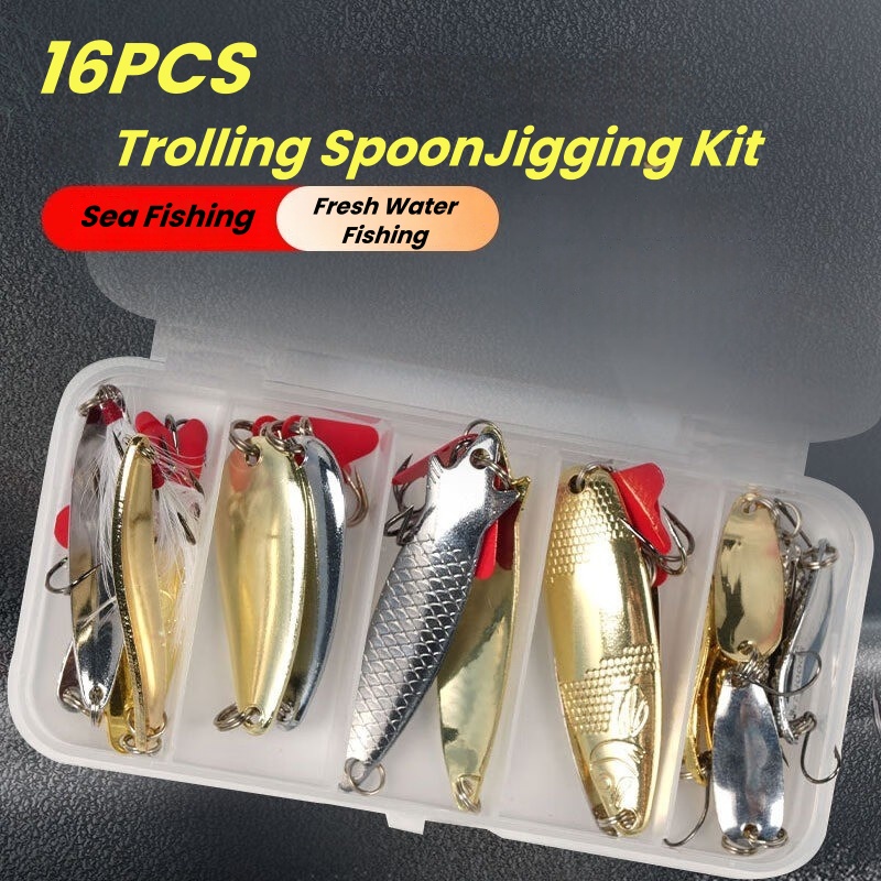 Fishing Lure Kit 16 Pcs Sets T - Fishing Lure Swimbait review and price